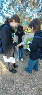 students testing turbdidity
