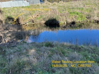 New spot to last month … closer to official map indication
