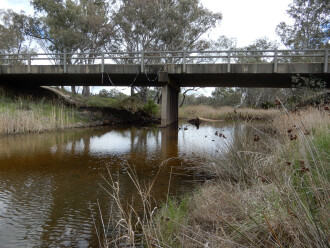 taken on 3/10/2025 looking downstream from the sample point