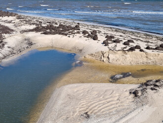 Griggs Creek downstream into the bay