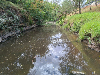 Upstream from measurement point