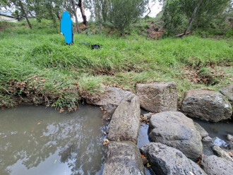 Bank erosion holding