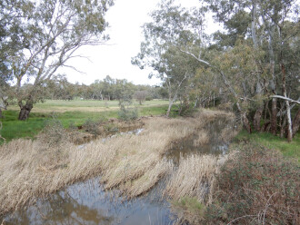 taken on 4/09/2026 showing water flowing downstream